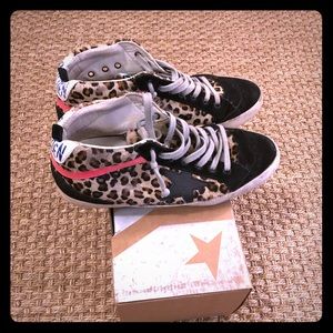 Golden Goose Sneaker- “Mid Star” Horsey Leather